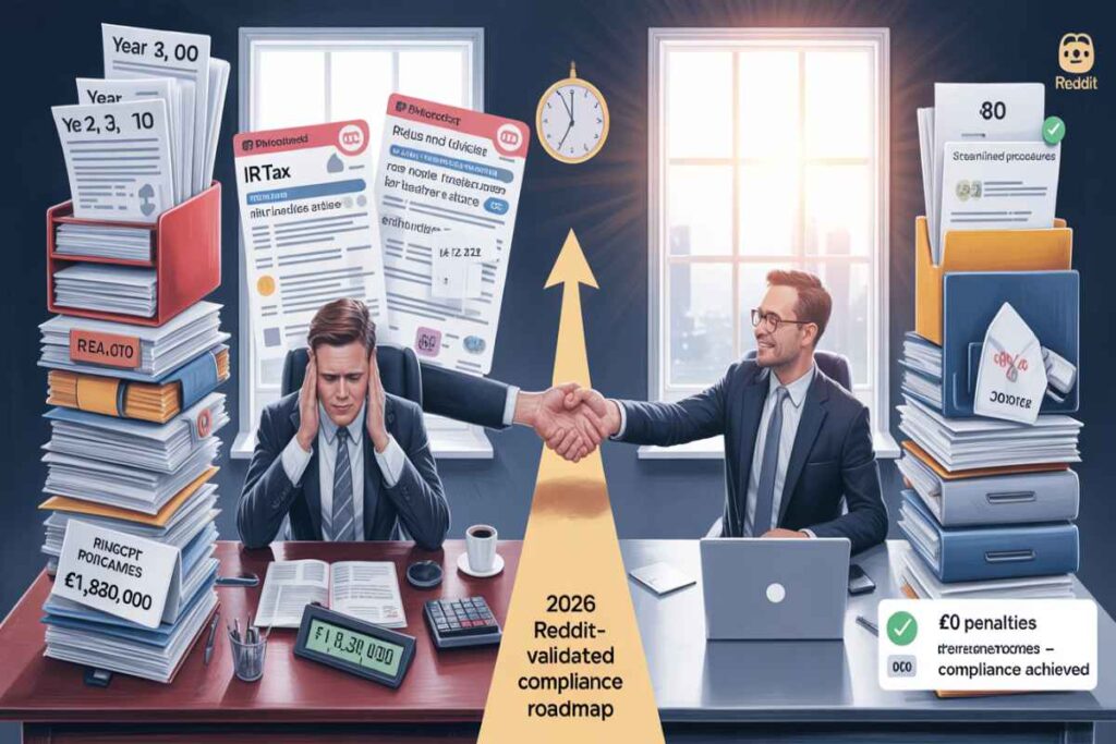 Unfiled taxes consequences: Reddit legal advice transformation from £1.8M penalty exposure to IRS amnesty compliance