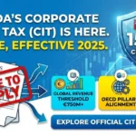 A high-CTR featured image showcasing Bermuda's 15% Corporate Income Tax framework, featuring a compliance shield with the Bermuda flag, an official document stamped "FAILURE TO COMPLY", and action cards for the €750M global revenue threshold, OECD Pillar 2 alignment, and official government guidelines.