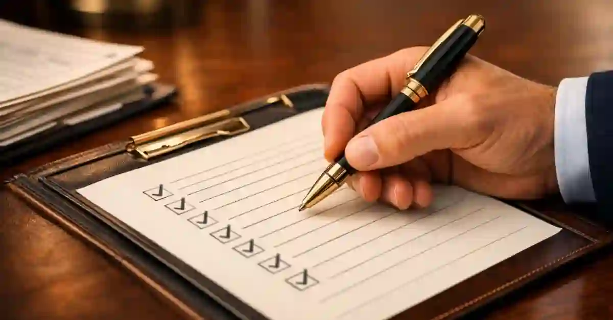 Tax attorney holding IRS penalty notice warning about corporate filing errors